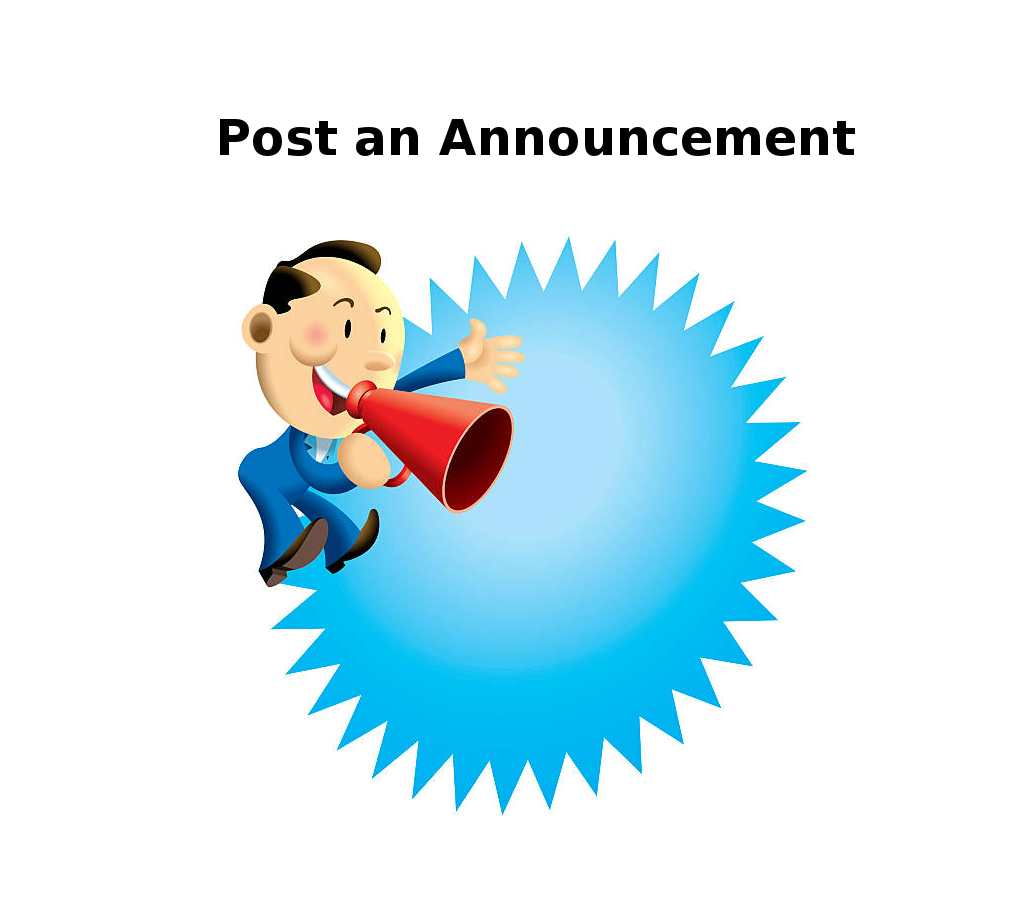 Post an announcement within Social intranet for Enterprise