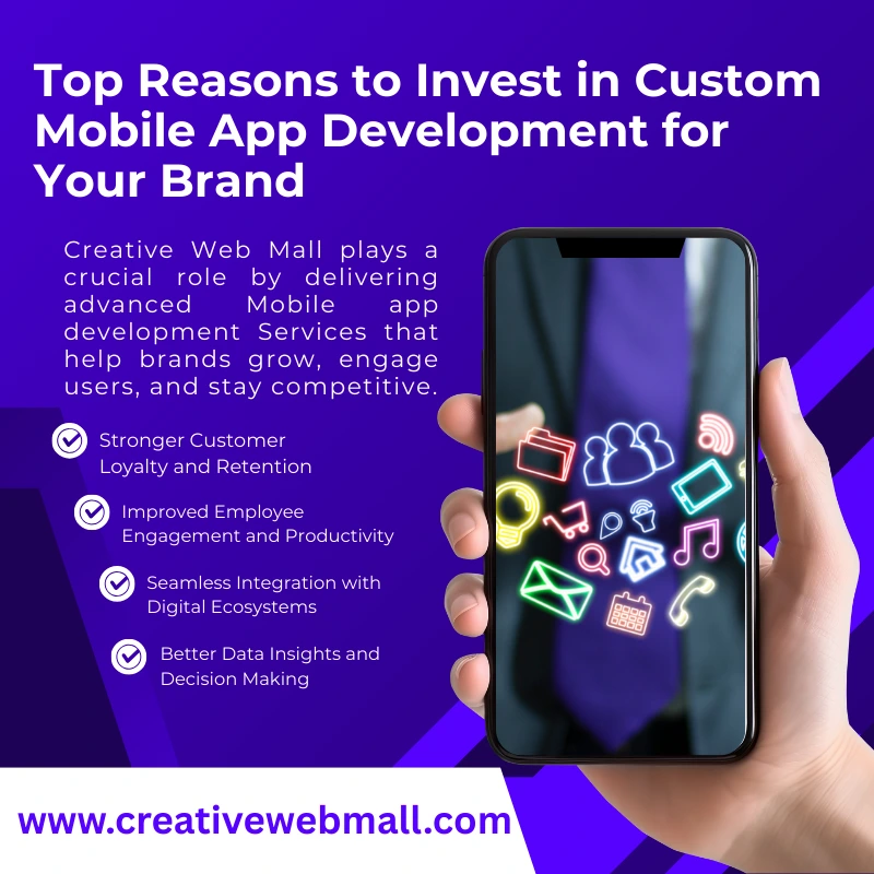Top Reasons to Invest in Custom Mobile App Development for Your Brand